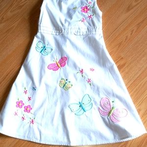 Bonnie Jean girls size 10 white sundress.